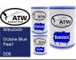 Preview: Mitsubishi, Octane Blue Pearl, D06: 500ml Lackdose + 500ml Klarlack + 250ml Härter - Set, von ATW Autoteile West.